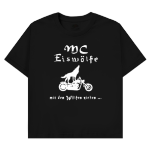 T-Shirt mit Motiv: MC Eiswölfe - mit den Wölfen ziehn ..