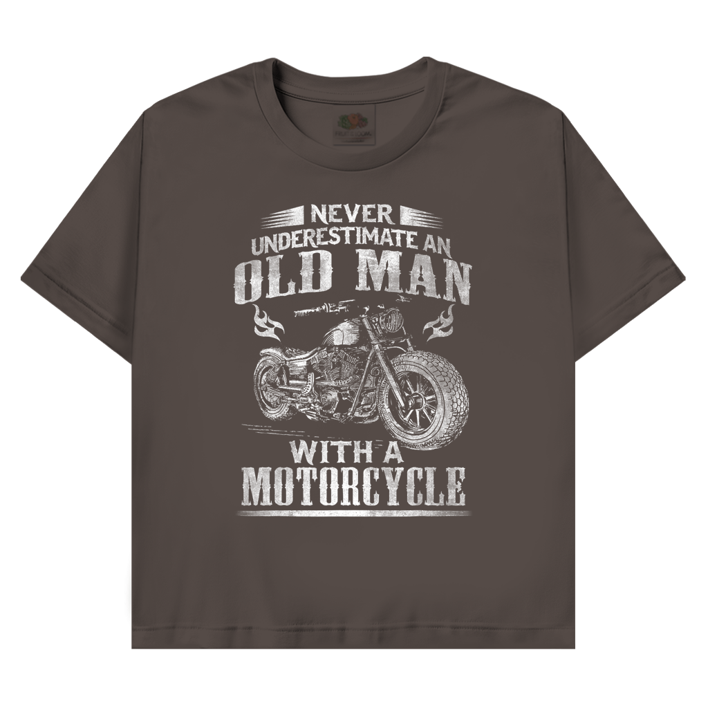 T-Shirt mit Biker Motiv : with a Motocycle – Bild 2