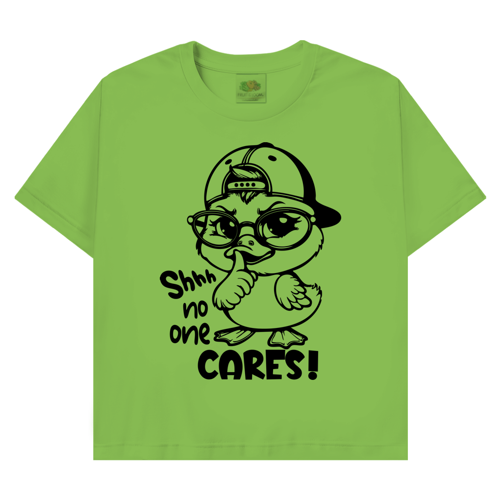 T-Shirt mit Enten Motiv :Cares