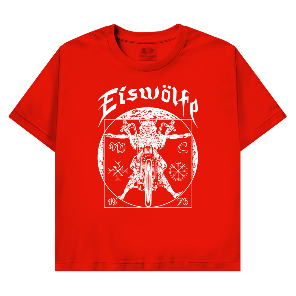T-Shirt mit Motiv: MC Eiswölfe - Vitruvian – Bild 2