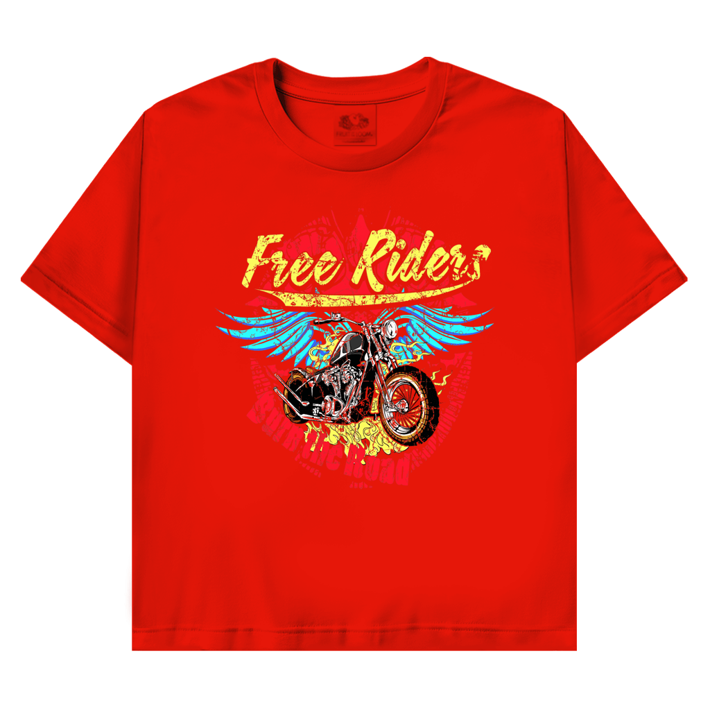 T-Shirt mit Biker Motiv :Burn the Road – Bild 3