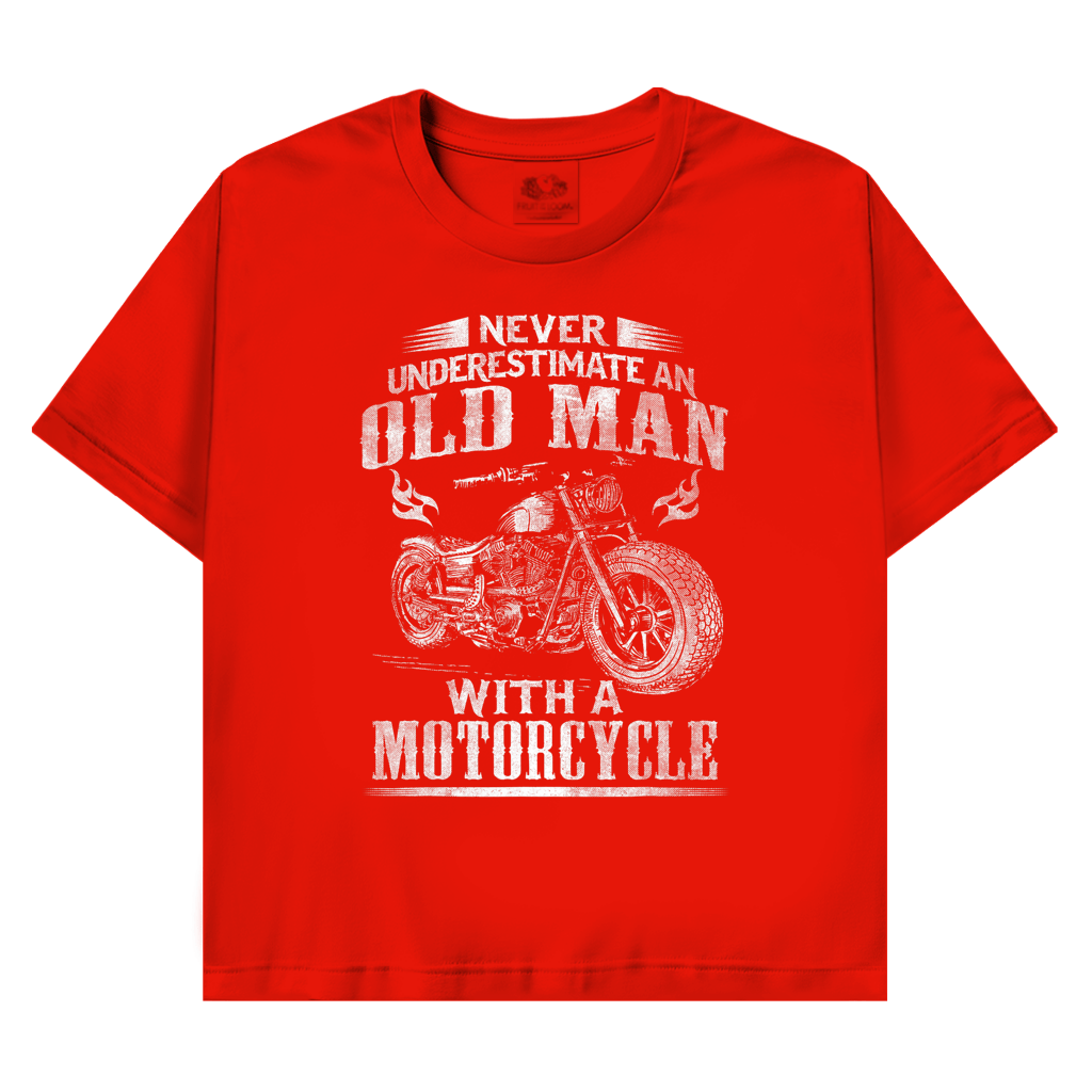 T-Shirt mit Biker Motiv : with a Motocycle – Bild 3
