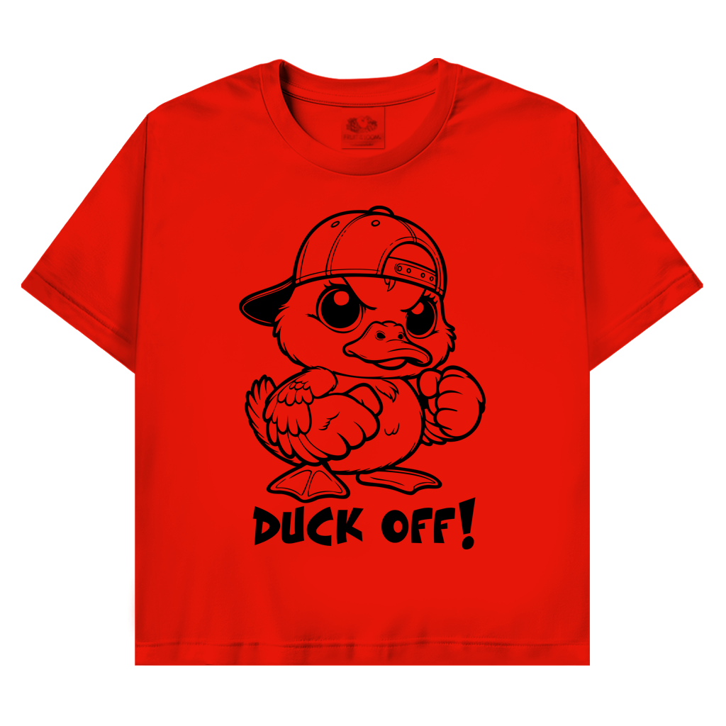 T-Shirt mit Enten Motiv :Duck off – Bild 2