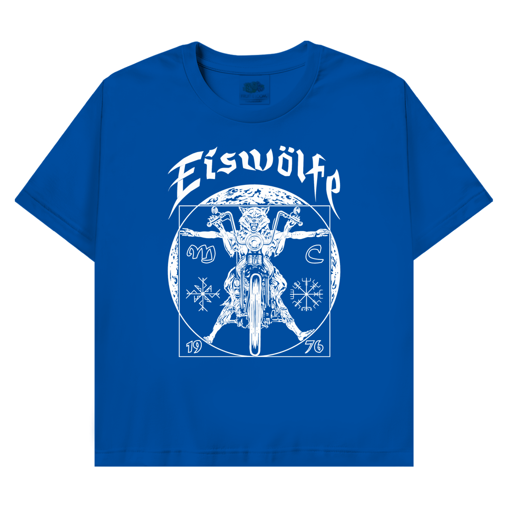 T-Shirt mit Motiv: MC Eiswölfe - Vitruvian – Bild 3