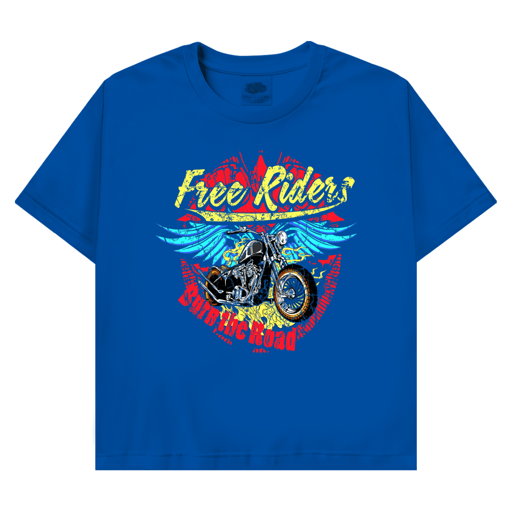 T-Shirt mit Biker Motiv :Burn the Road – Bild 4