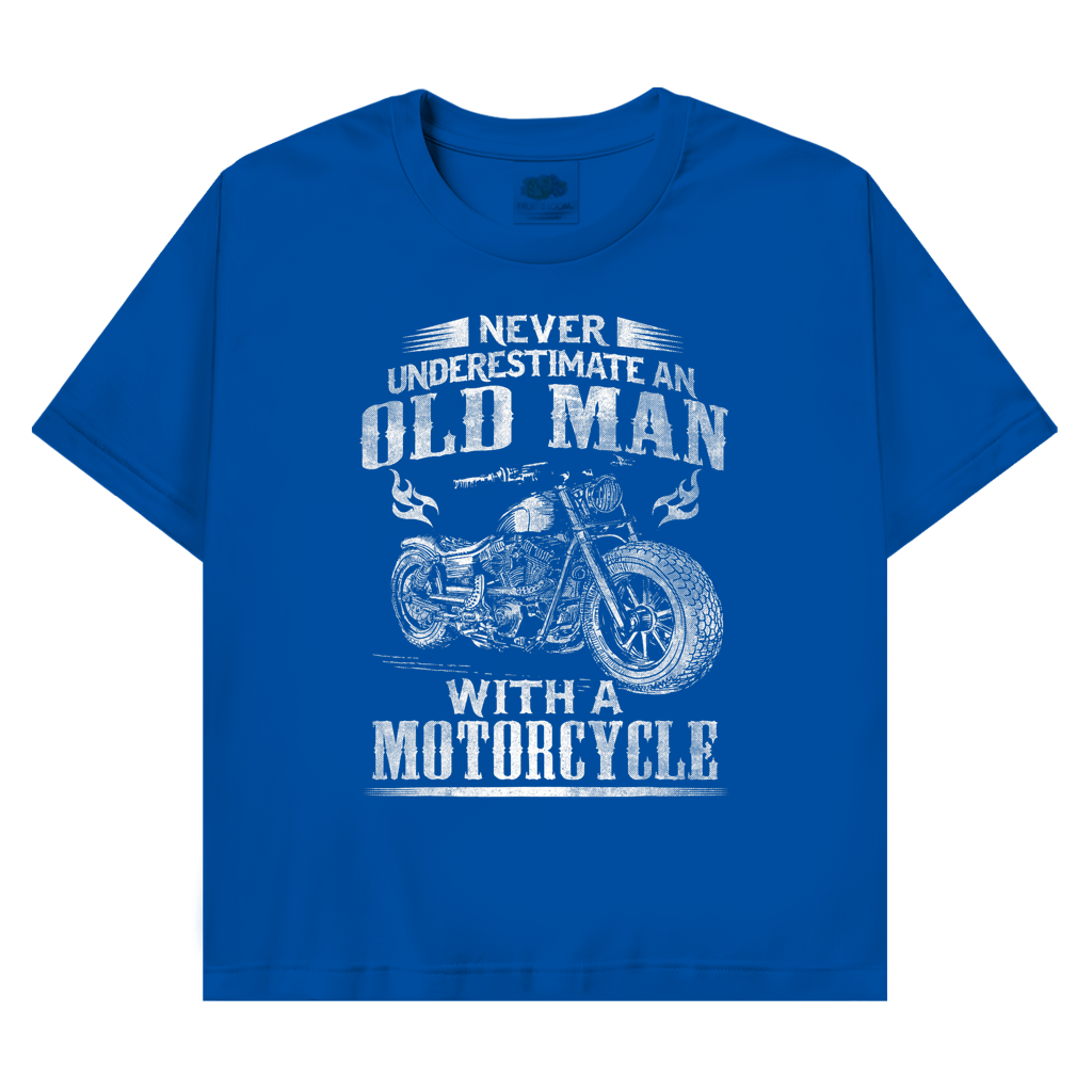 T-Shirt mit Biker Motiv : with a Motocycle – Bild 4