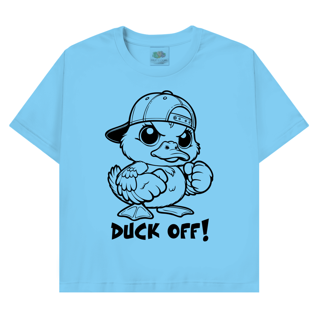 T-Shirt mit Enten Motiv :Duck off – Bild 3