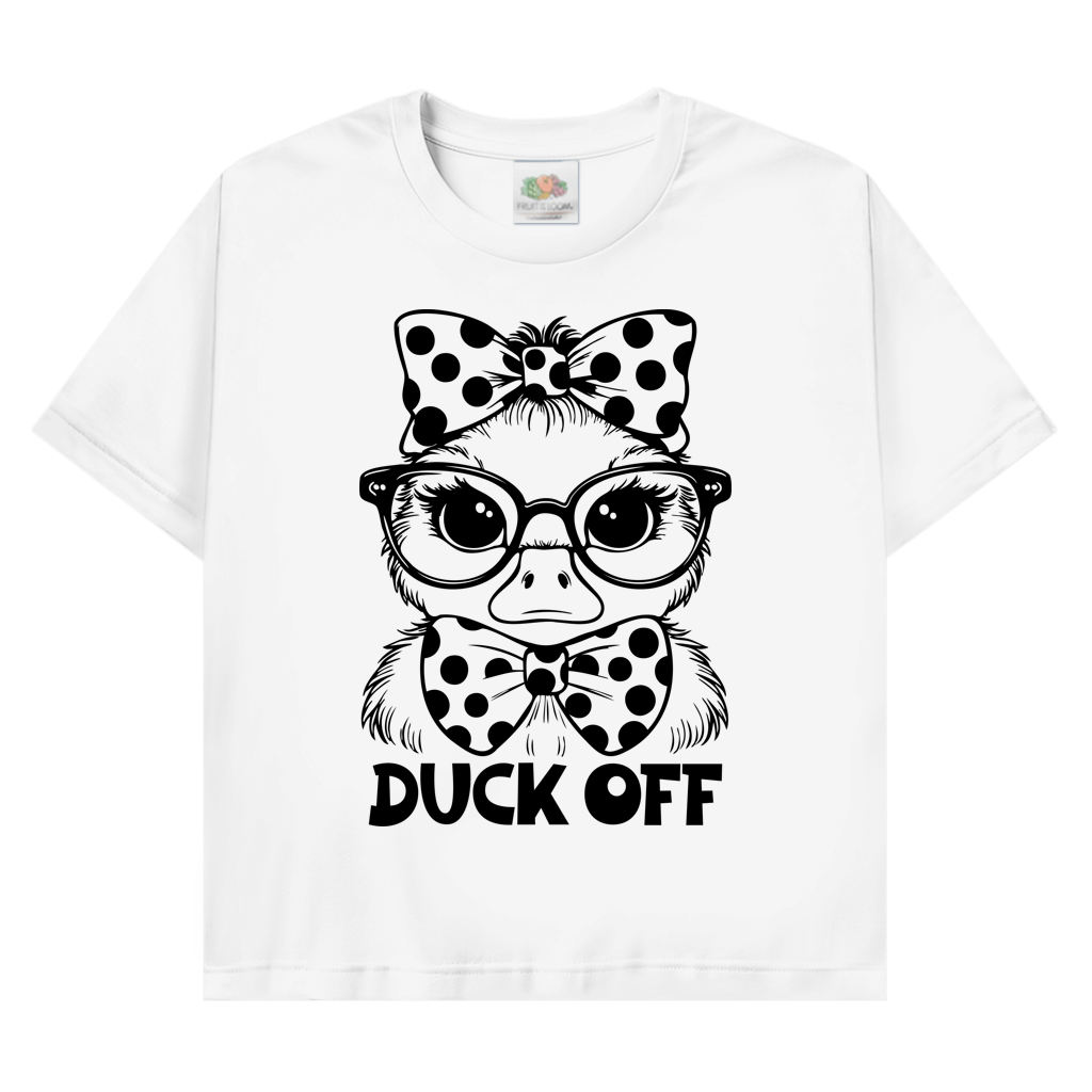 T-Shirt mit Enten Motiv :Duck off 2 – Bild 3