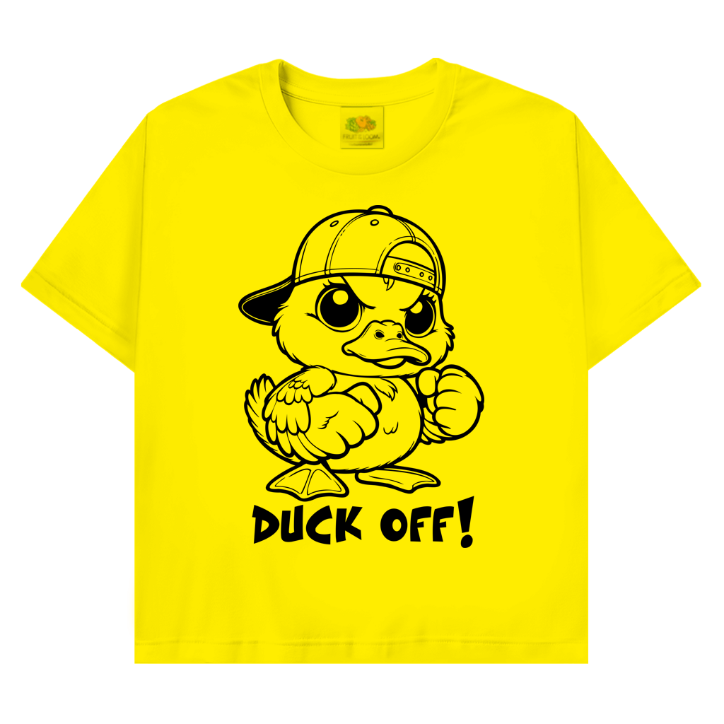 T-Shirt mit Enten Motiv :Duck off – Bild 5