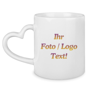 Tasse mit Herzhenkel Personalisieren