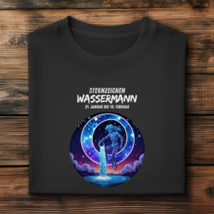Herren Premium Bio T-Shirt ,mit Sternzeichen Motiv: Wassermann