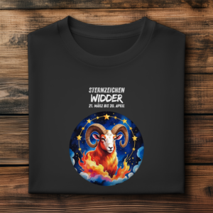 Herren Premium Bio T-Shirt ,mit Sternzeichen Motiv: Widder