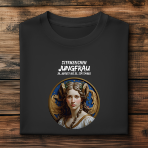 Herren Premium Bio T-Shirt ,mit Sternzeichen Motiv: Jungfrau