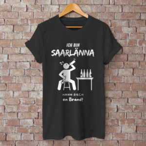 Herren T-Shirt mit Motiv: Ich bin Saarlänna - en Brand.