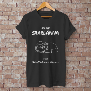 Herren T-Shirt mit Motiv: Ich bin Saarlänna - Schaffschuhverstegger..
