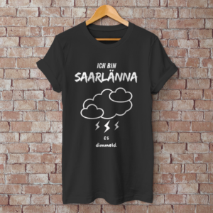 Herren T-Shirt mit Motiv: Ich bin Saarlänna - Es dimmeld.