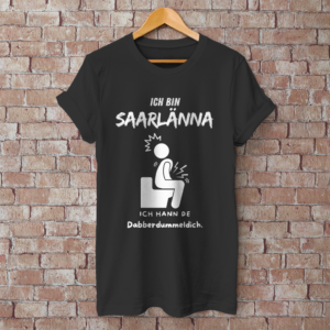 Herren T-Shirt mit Motiv: Ich bin  Saarlänna - Dabberdummeldich.