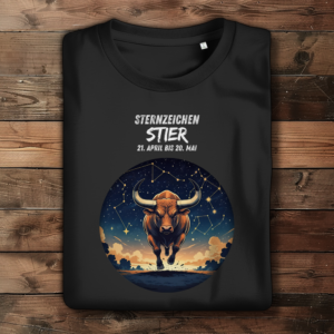 Damen Premium Bio T-Shirt ,mit Sternzeichen Motiv: Stier