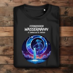 Damen Premium Bio T-Shirt ,mit Sternzeichen Motiv: Wassermann