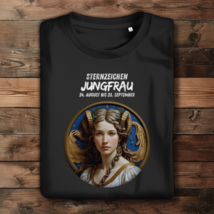Damen Premium Bio T-Shirt ,mit Sternzeichen Motiv: Jungfrau