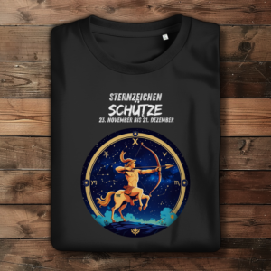 Damen Premium Bio T-Shirt ,mit Sternzeichen Motiv: Schütze