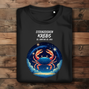 Damen Premium Bio T-Shirt ,mit Sternzeichen Motiv: Krebs