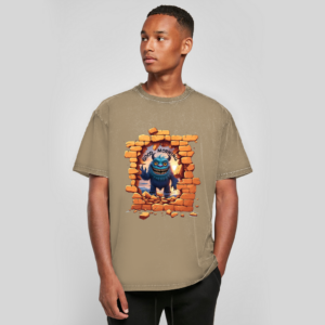 Oversize Washed T-Shirt Stonebreak-Monster-Good-Morning