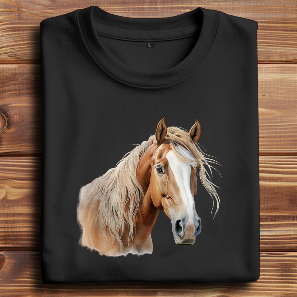 Oversize T-Shirt mit Motiv: Pferd-3 – Bild 2