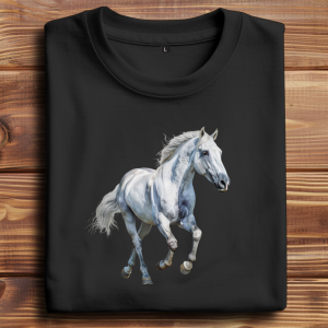 Oversize T-Shirt mit Motiv: Pferd-13