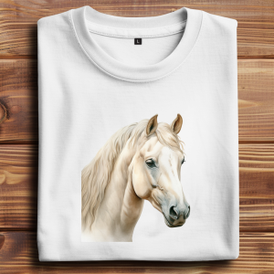 Oversize T-Shirt mit Motiv: Pferd-12