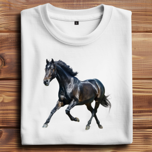 Oversize T-Shirt mit Motiv: Pferd-20