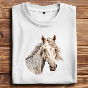 Oversize T-Shirt mit Motiv: Pferd-8