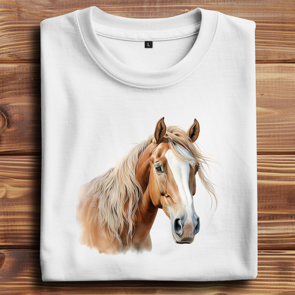 Oversize T-Shirt mit Motiv: Pferd-3 – Bild 3