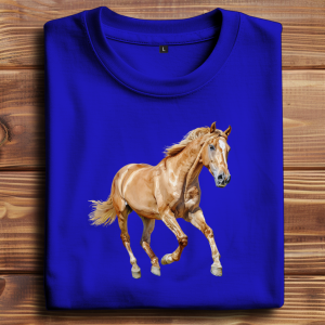 Oversize T-Shirt mit Motiv: Pferd-10