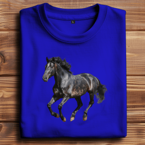 Oversize T-Shirt mit Motiv: Pferd-14