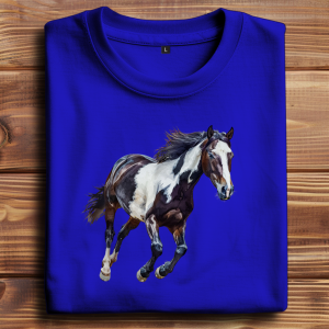 Oversize T-Shirt mit Motiv: Pferd-18