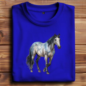 Oversize T-Shirt mit Motiv: Pferd-6
