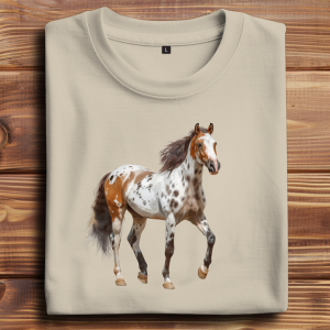 Oversize T-Shirt mit Motiv: Pferd-7