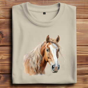 Oversize T-Shirt mit Motiv: Pferd-3
