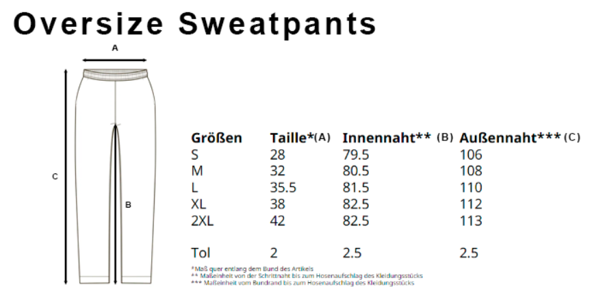 Oversize Sweatpants Personalisieren – Bild 7
