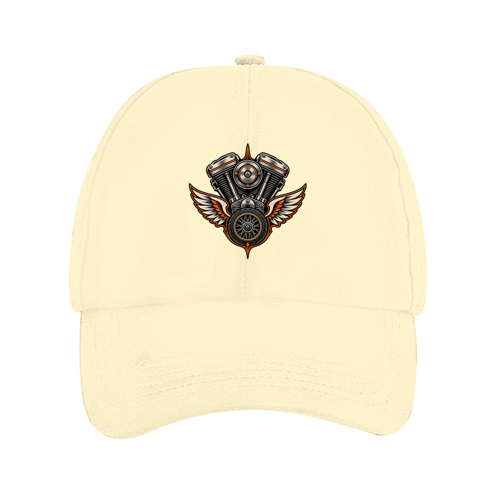 Dad Cap mit Motiv: V-Twin-Fluegel