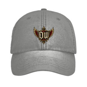 Vintage Cap mit Motiv: Monogramm-DW-Gothic