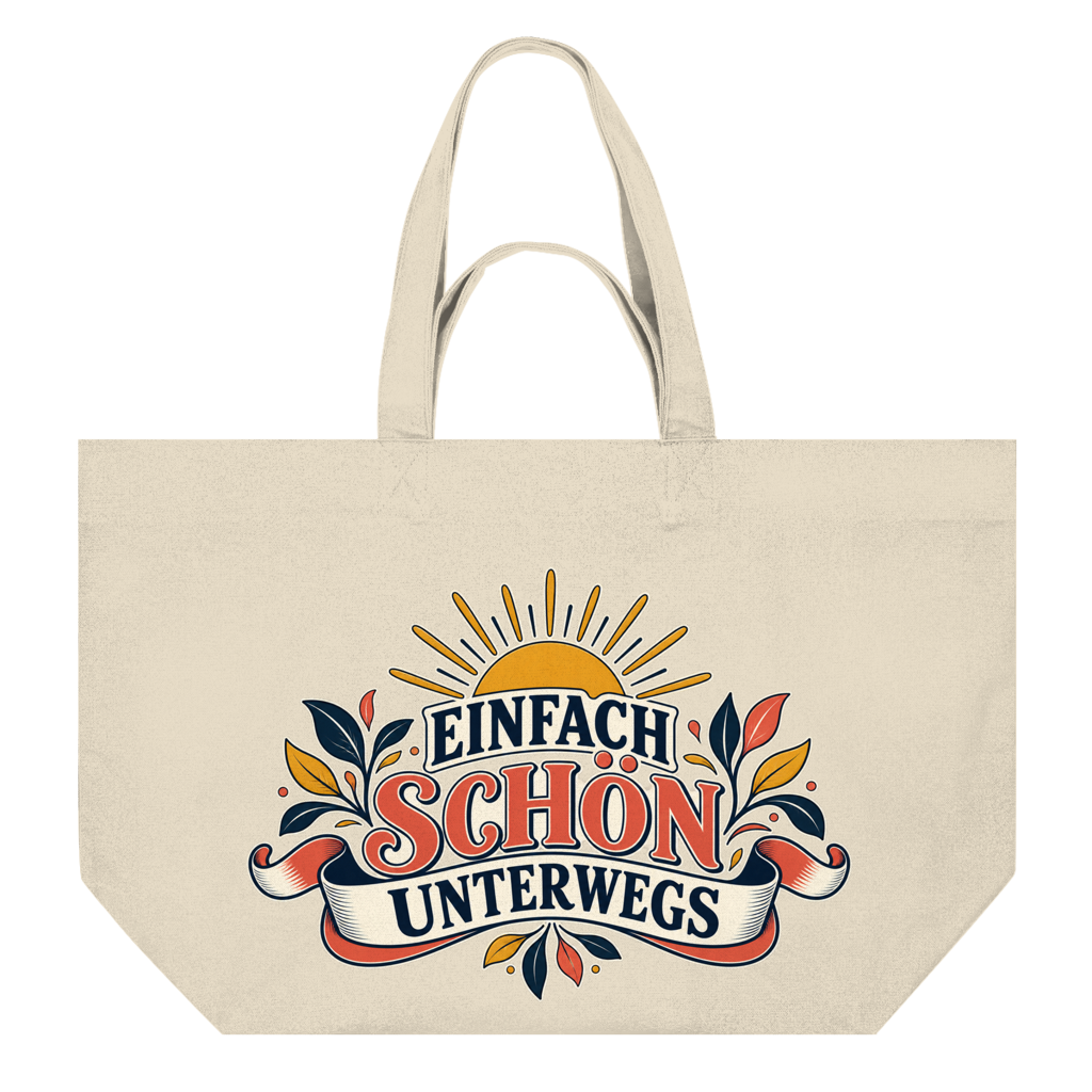 Shopping Bag mit Motiv: Einfach schön unterwegs – Bild 2