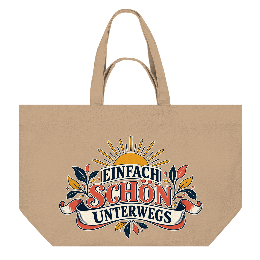 Shopping Bag mit Motiv: Einfach schön unterwegs – Bild 3