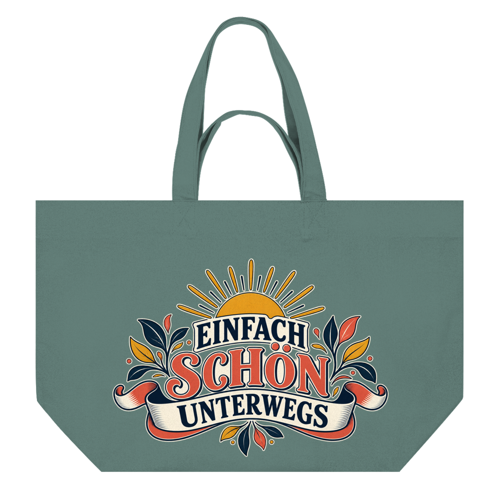 Shopping Bag mit Motiv: Einfach schön unterwegs – Bild 4