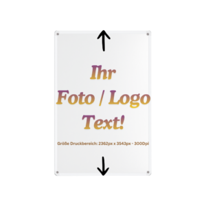 Blechschild personalisieren