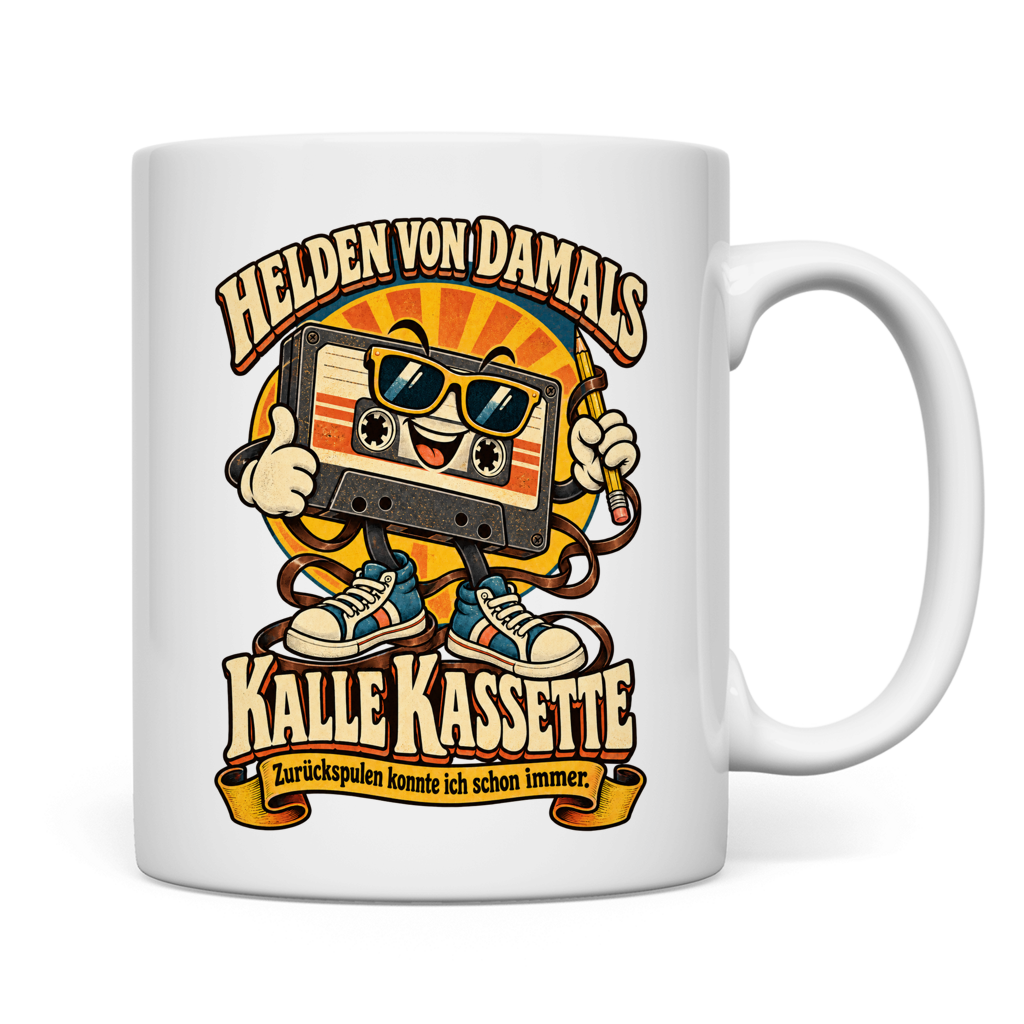 Retro-Tasse „Kalle Kassette“ – Helden von damals – Bild 2