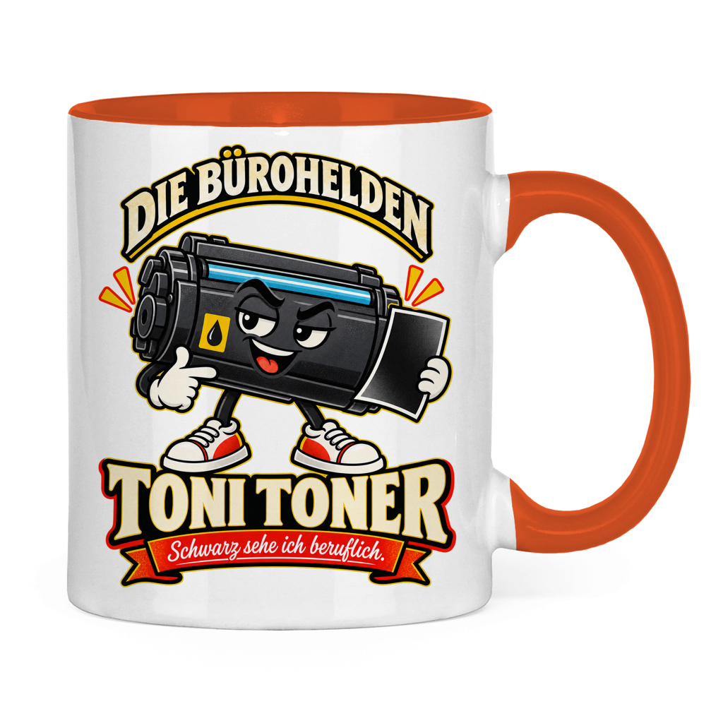 Zweifarbige Tasse „Toni Toner“ – Die Bürohelden – Bild 2