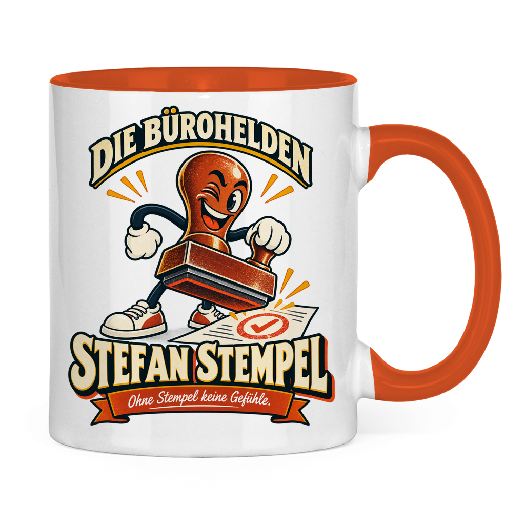 Zweifarbige Tasse „Stefan Stempel“ – Die Bürohelden – Bild 2