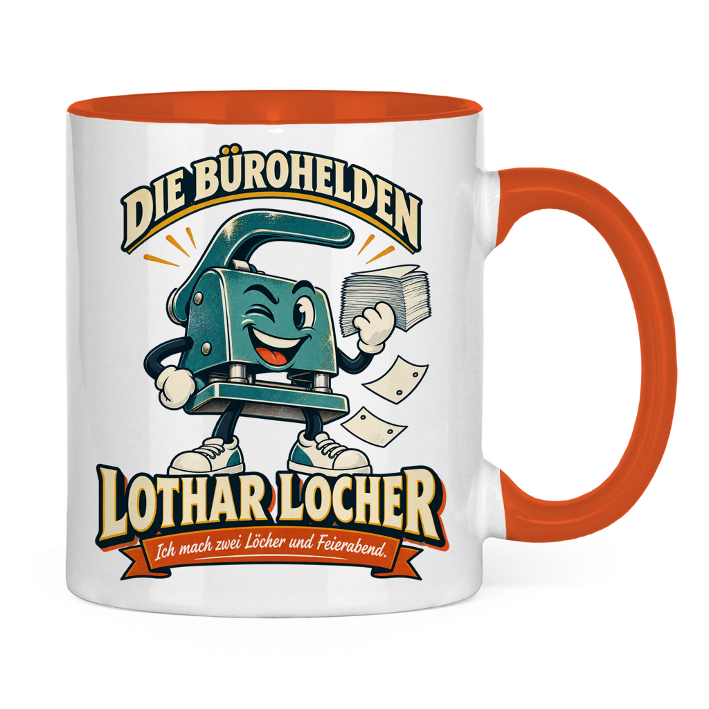 Zweifarbige Tasse „Lothar Locher“ – Die Bürohelden – Bild 2
